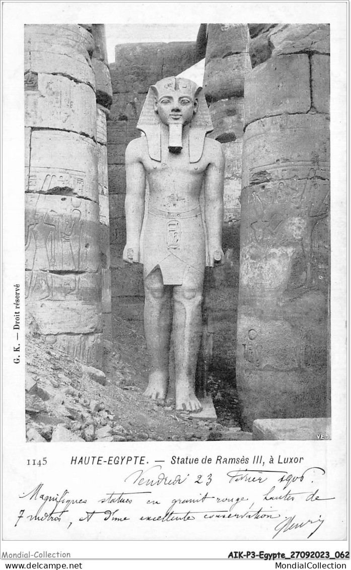 AIKP3-EGYPTE-0234 - Statue De Ramses III à LUXOR - Luxor