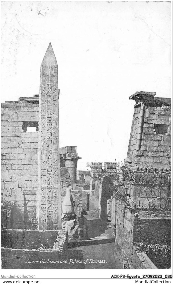 AIKP3-EGYPTE-0218 - Luxor Obelisque And Pylone Of Ramses  - Louxor
