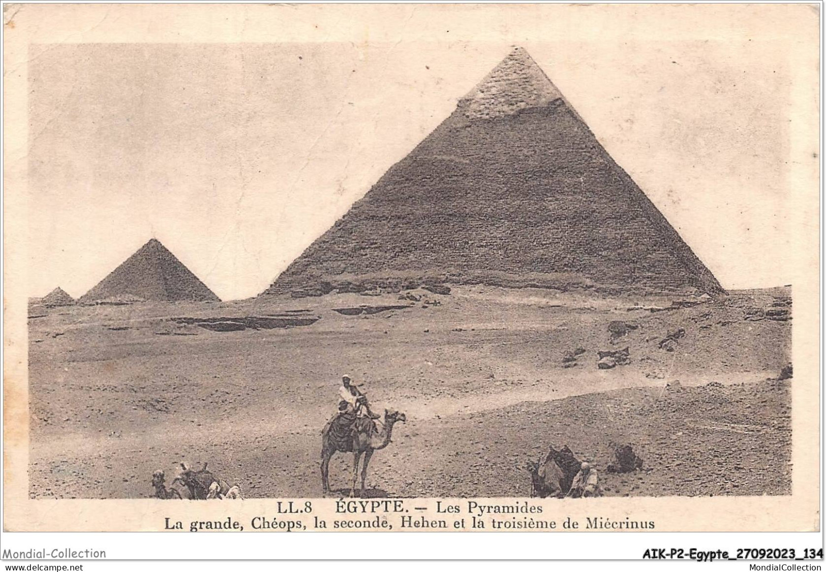 AIKP2-EGYPTE-0169 - Les Pyramides - La Grande Chéops La Seconde Hehen Et La Troisième De Miécrinus  - Piramiden