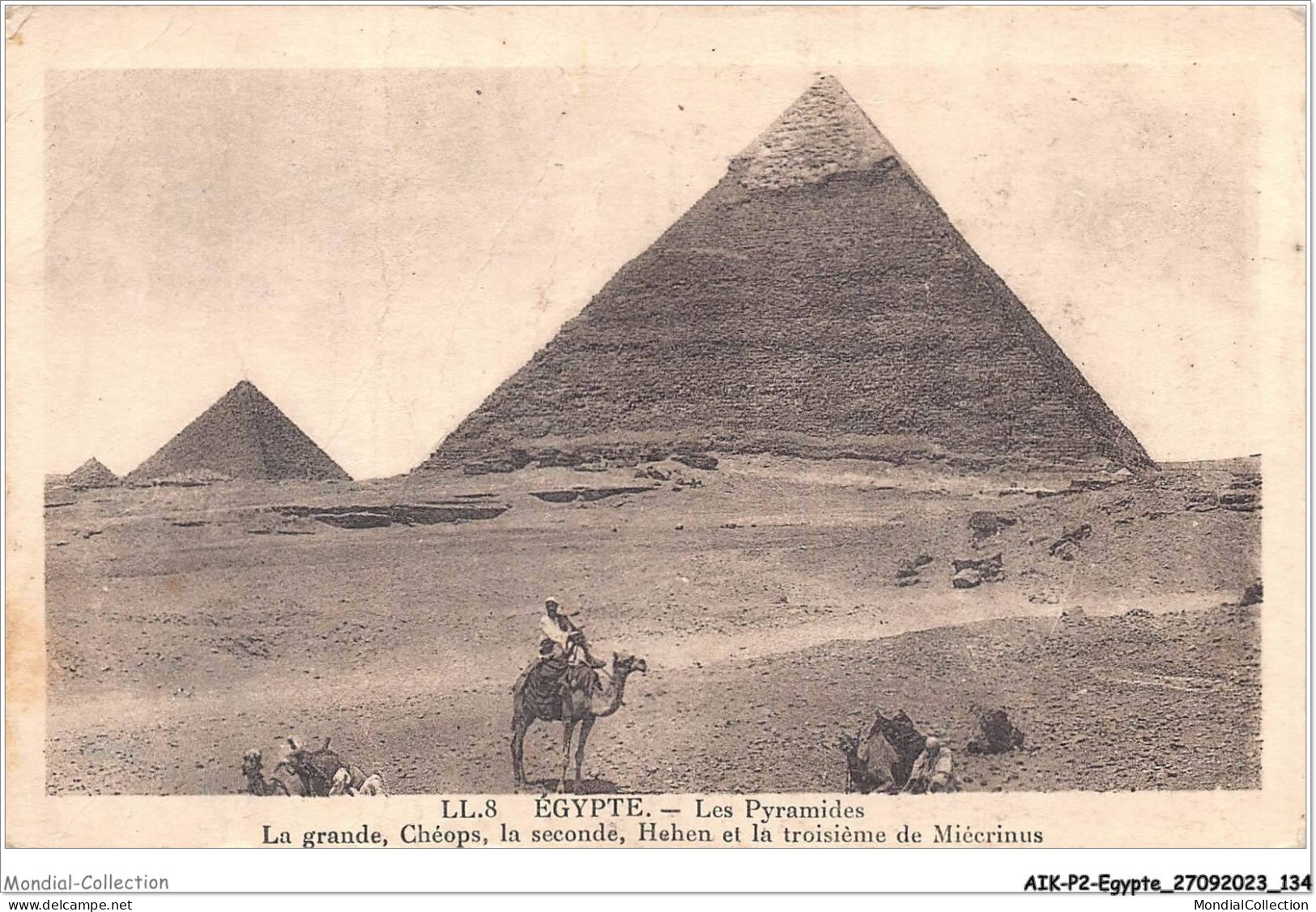 AIKP2-EGYPTE-0169 - Les Pyramides - La Grande Chéops La Seconde Hehen Et La Troisième De Miécrinus  - Pyramiden