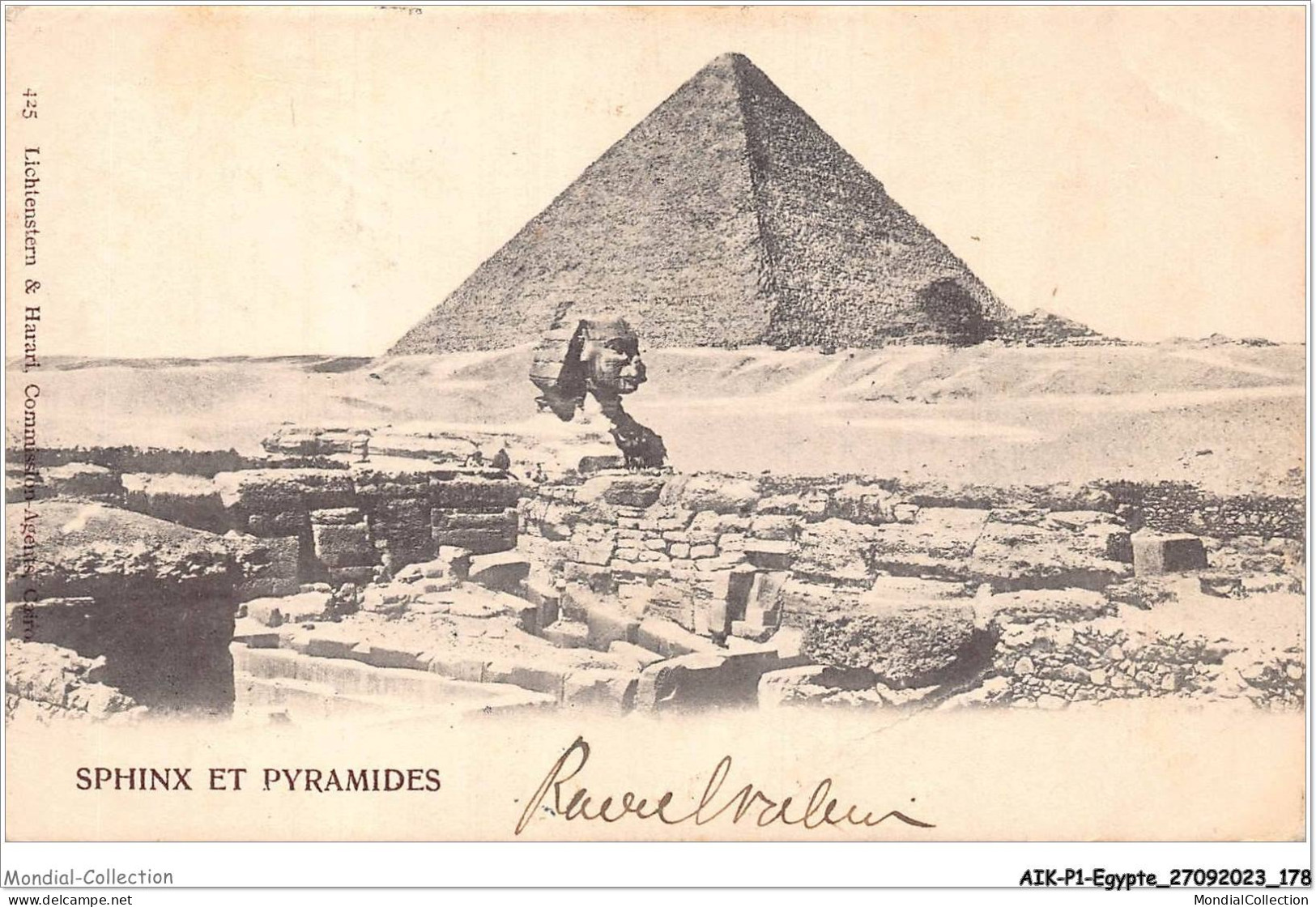 AIKP1-EGYPTE-0090 - Sphinx Et Pyramides  - Sfinge