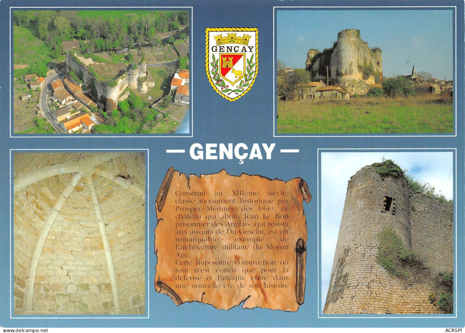 GENCAY Multivue De La Forteresse    49 (scan Recto Verso)MG2858 - Gencay