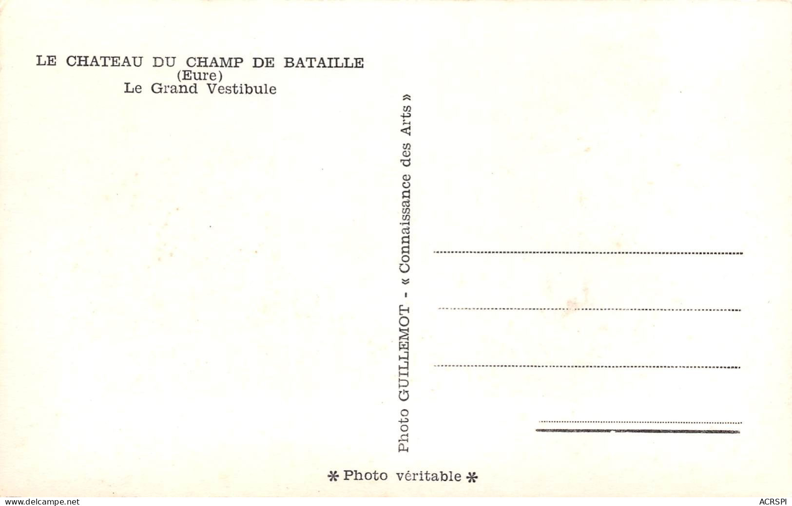 Le Neubourg Le Chateau Du Champ De Bataille Le Grand Vestibule 16 (scan Recto Verso)MG2852BIS - Le Neubourg