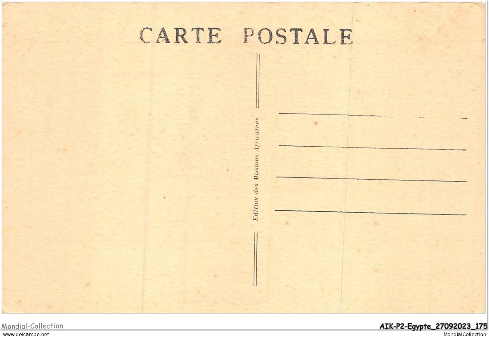 AIKP2-EGYPTE-0189 - Missions Africaines - Cours Gambetta - Lyon - Tombeau Des Mamelucks  - Altri & Non Classificati