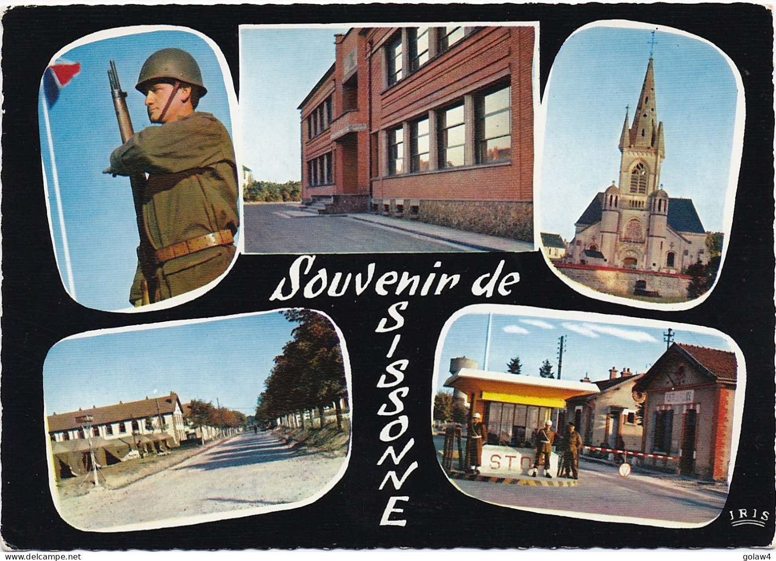 36517# EMA CARTE POSTALE SISSONNE AISNE FM FRANCHISE MILITAIRE Obl LUXEMBOURG 1966 203 ARMEES Pour BETTEMBOURG - Franking Machines (EMA)