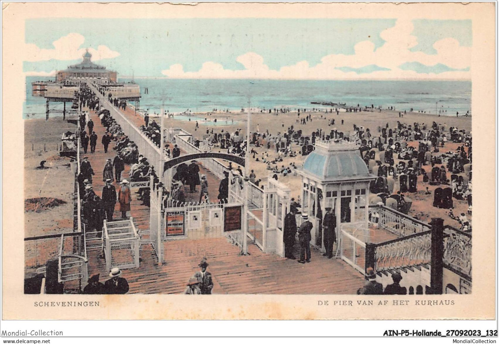 AINP5-HOLLANDE-0486 - SCHEVENINGEN - DE PIER VAN AF HET KURHAUS - Scheveningen