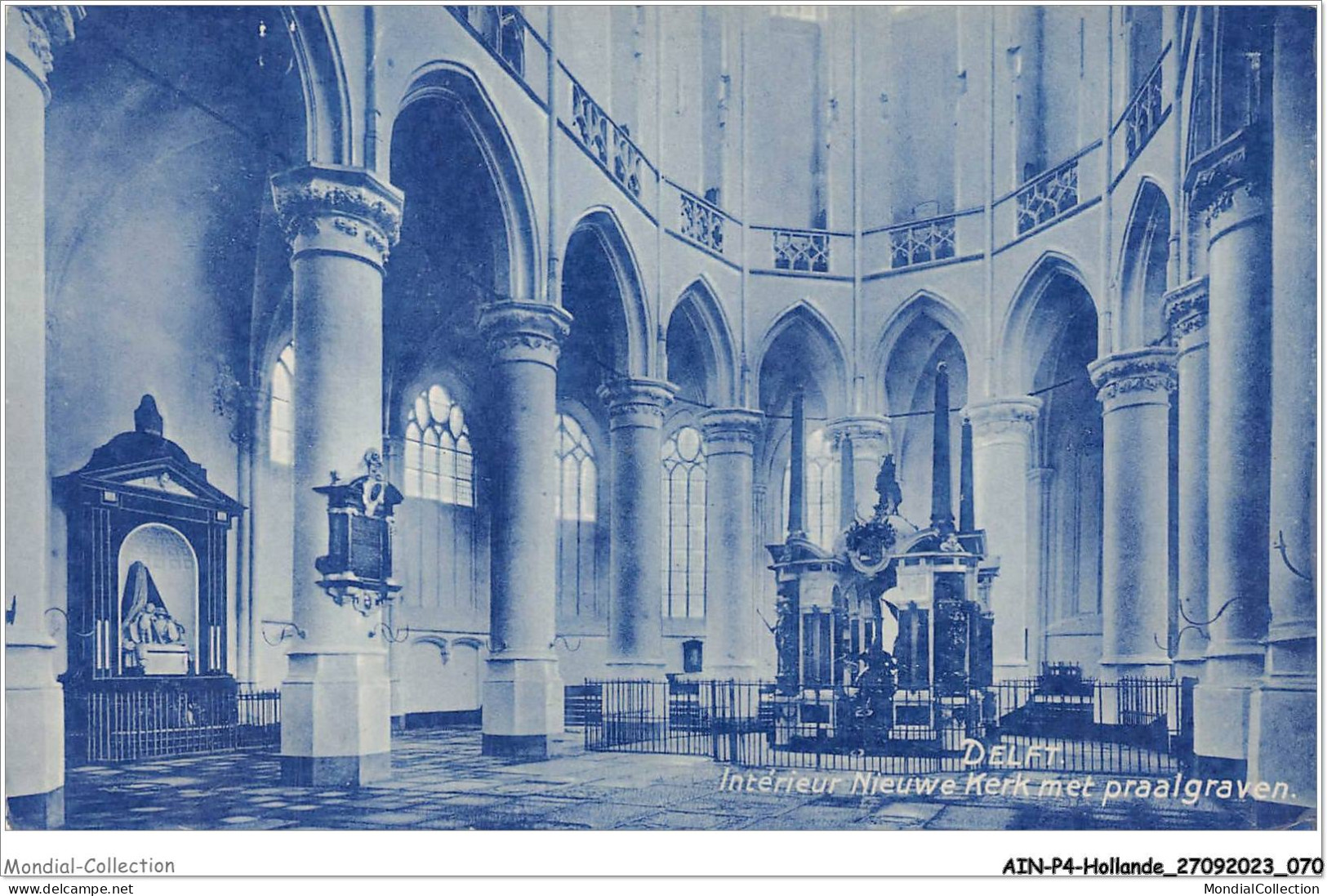 AINP4-HOLLANDE-0365 - DELFT - Interieur Nieuwe Kerk Met Praalgraven - Delft