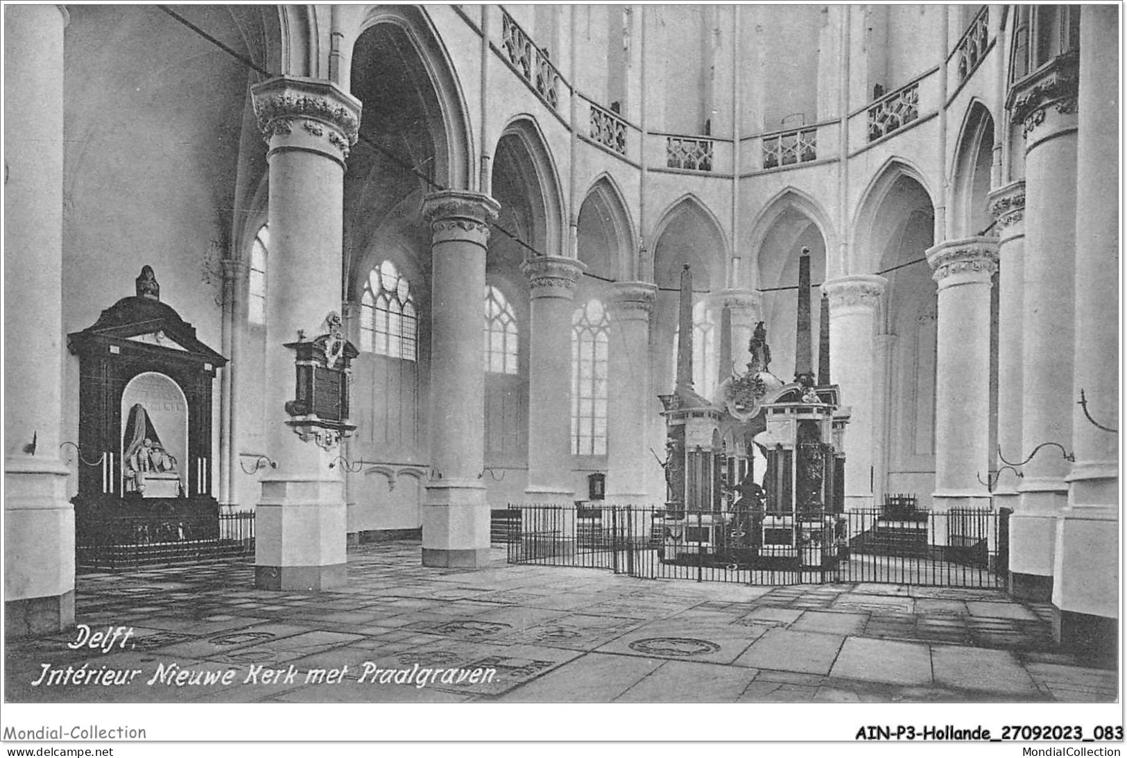 AINP3-HOLLANDE-0273 - DELFT - Interieur Nieuwe Kkerk Met Praalgraven - Delft