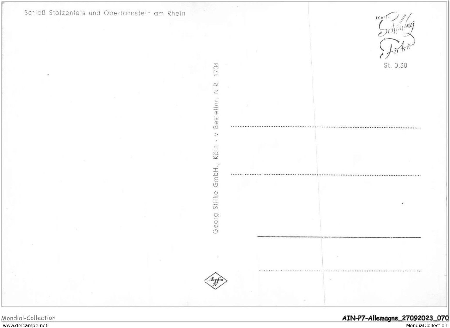 AINP7-ALLEMAND-0610 - Schloss Stolzenfels Und Oberlanhstein Am Rhein - Rhein-Hunsrück-Kreis