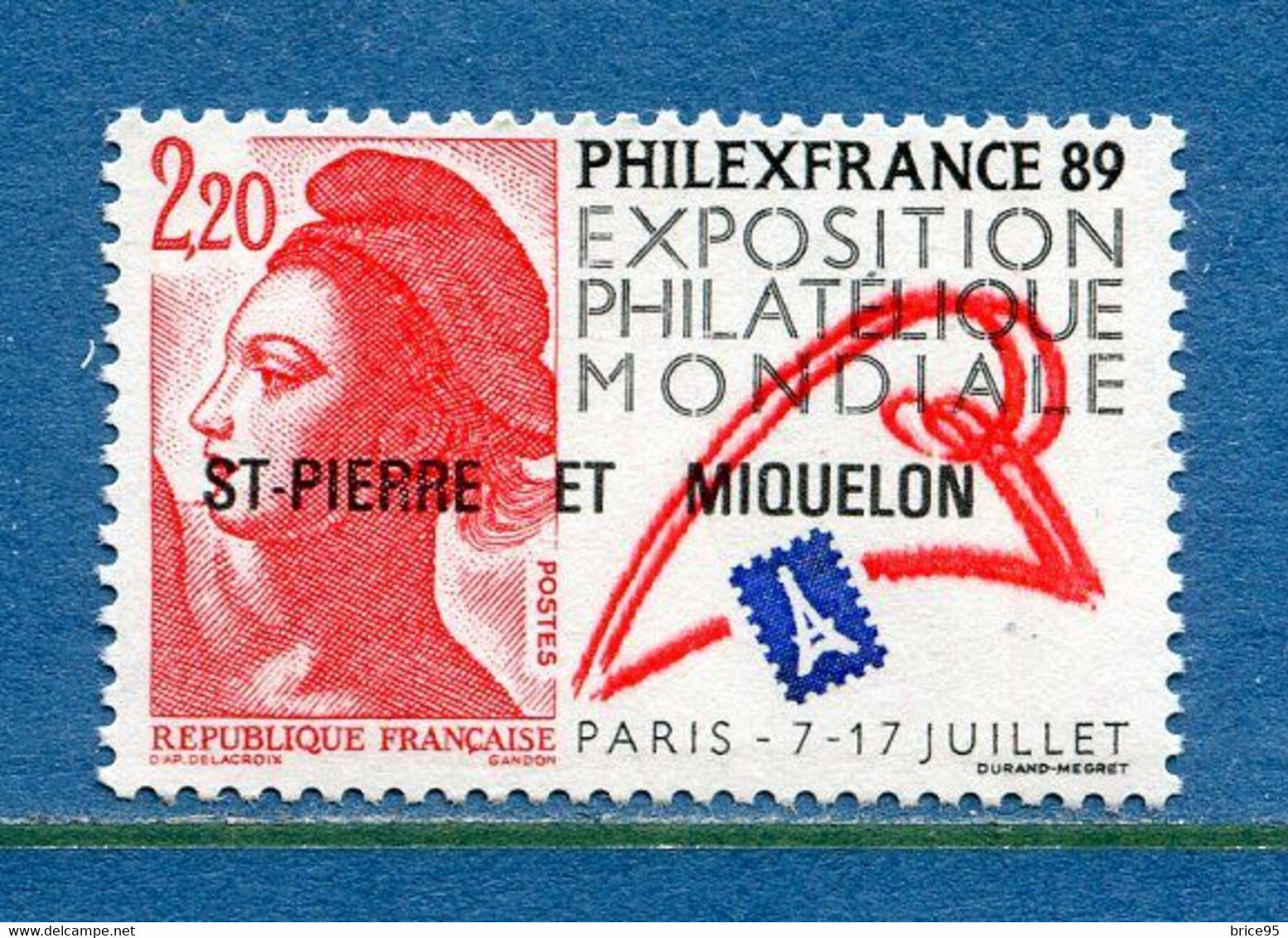 Saint Pierre Et Miquelon - YT N° 489 ** - Neuf Sans Charnière - 1988 - Unused Stamps