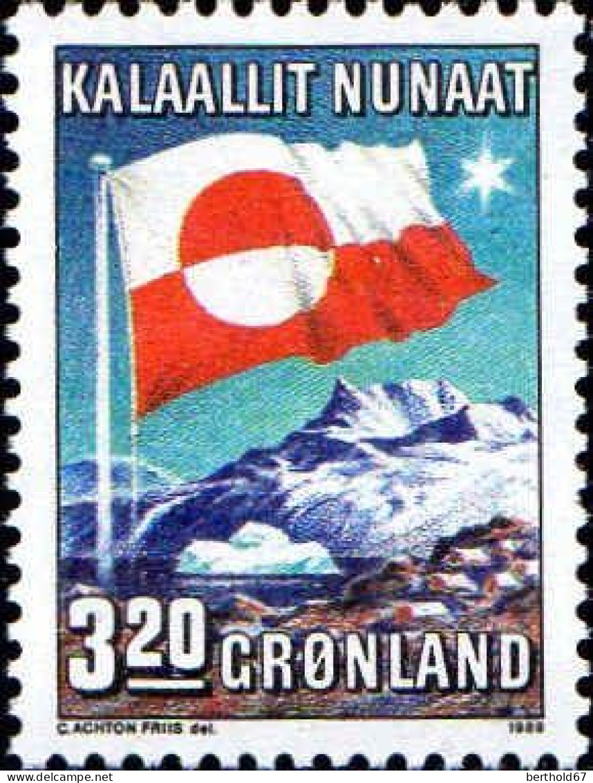 Groenland Poste N** Yv:183/184 10.Anniversaire De L'Autonomie Interne - Unused Stamps