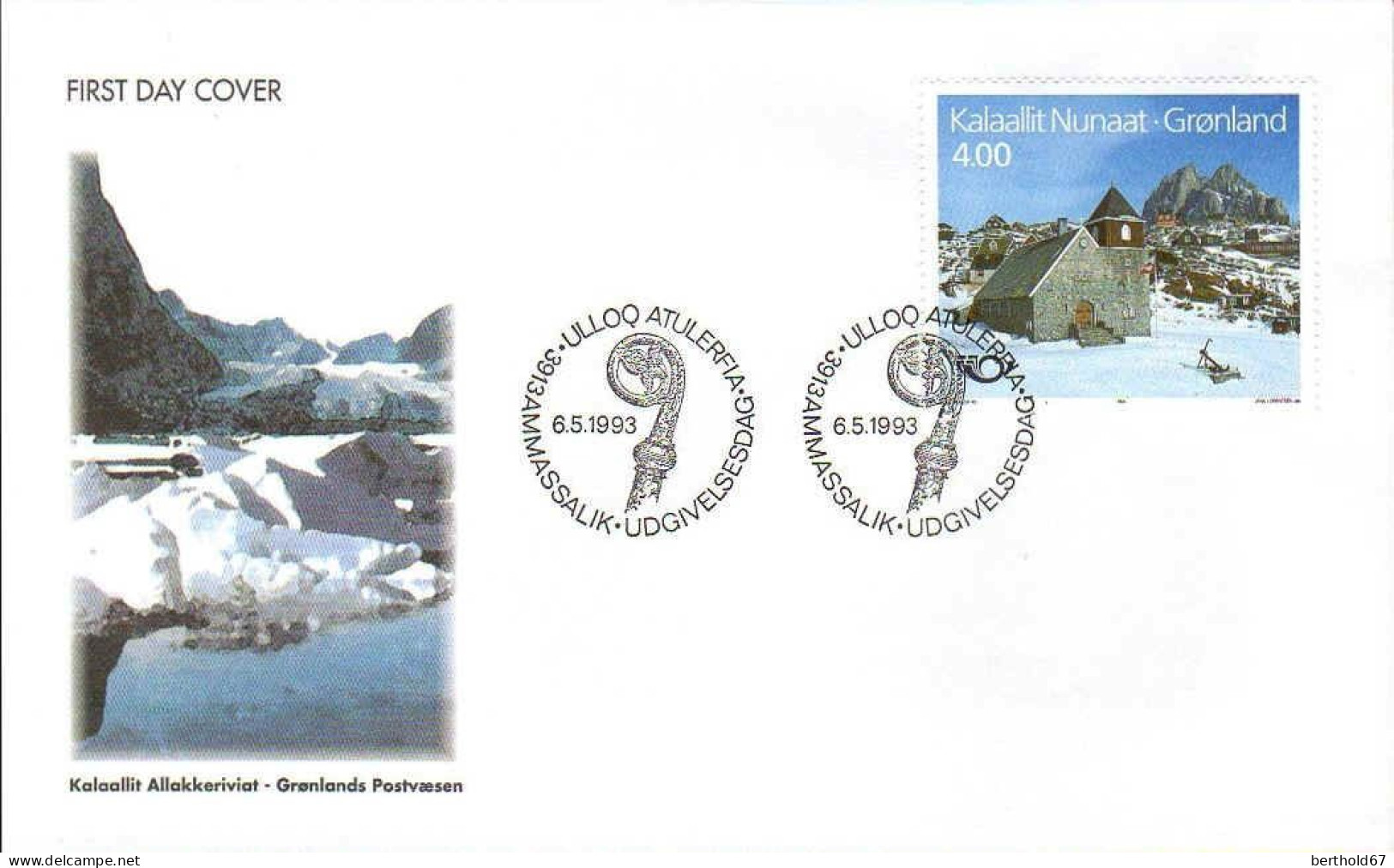 Groenland Poste Obl Yv:222/223 Norden'93 Ammasalik 6-5-1993 Fdc - Oblitérés