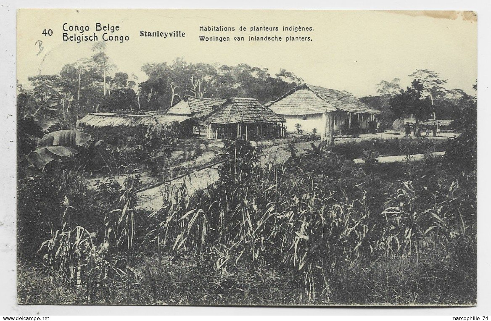 CONGO BELGE ENTIER 10C CP STANLEYVILLE OBL LUERO 1920 TO FRANCE - Ganzsachen