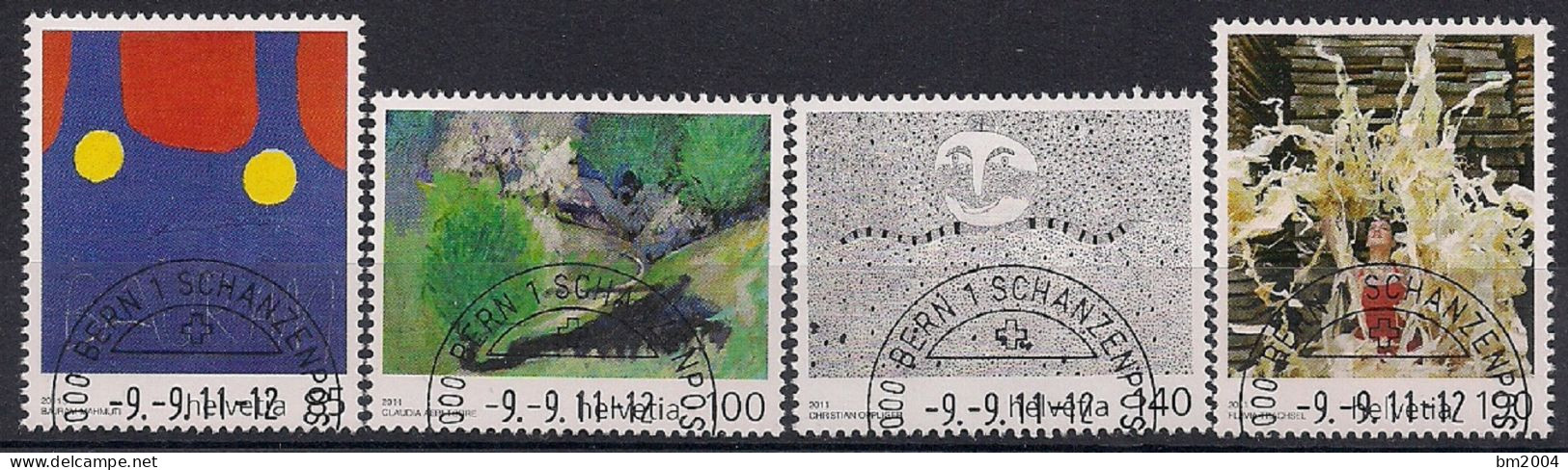 2011  Schweiz   Mi. 2210-13 FD- Used   Künstler Mit Behinderung. - Used Stamps