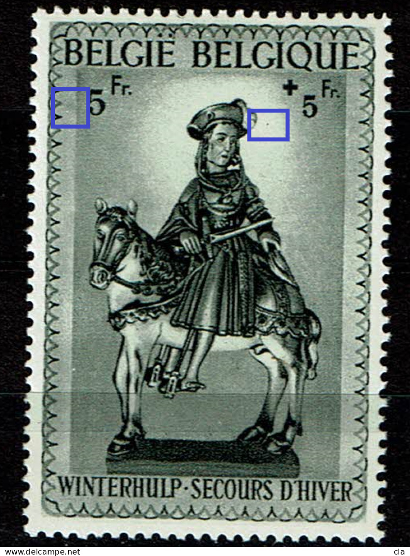 592  **  LV 7  Tache Foncée Et Point Chapeau - 1931-1960