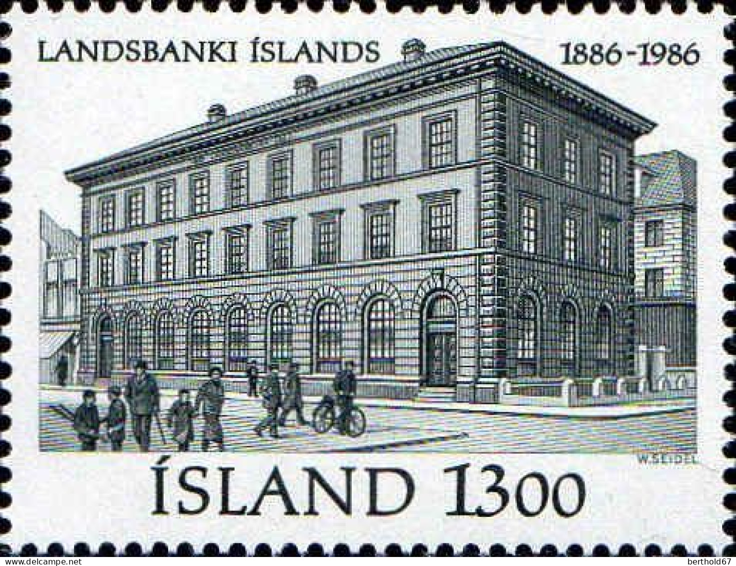 Islande Poste N** Yv:605/606 Centenaire De La Banque Nationale - Nuevos