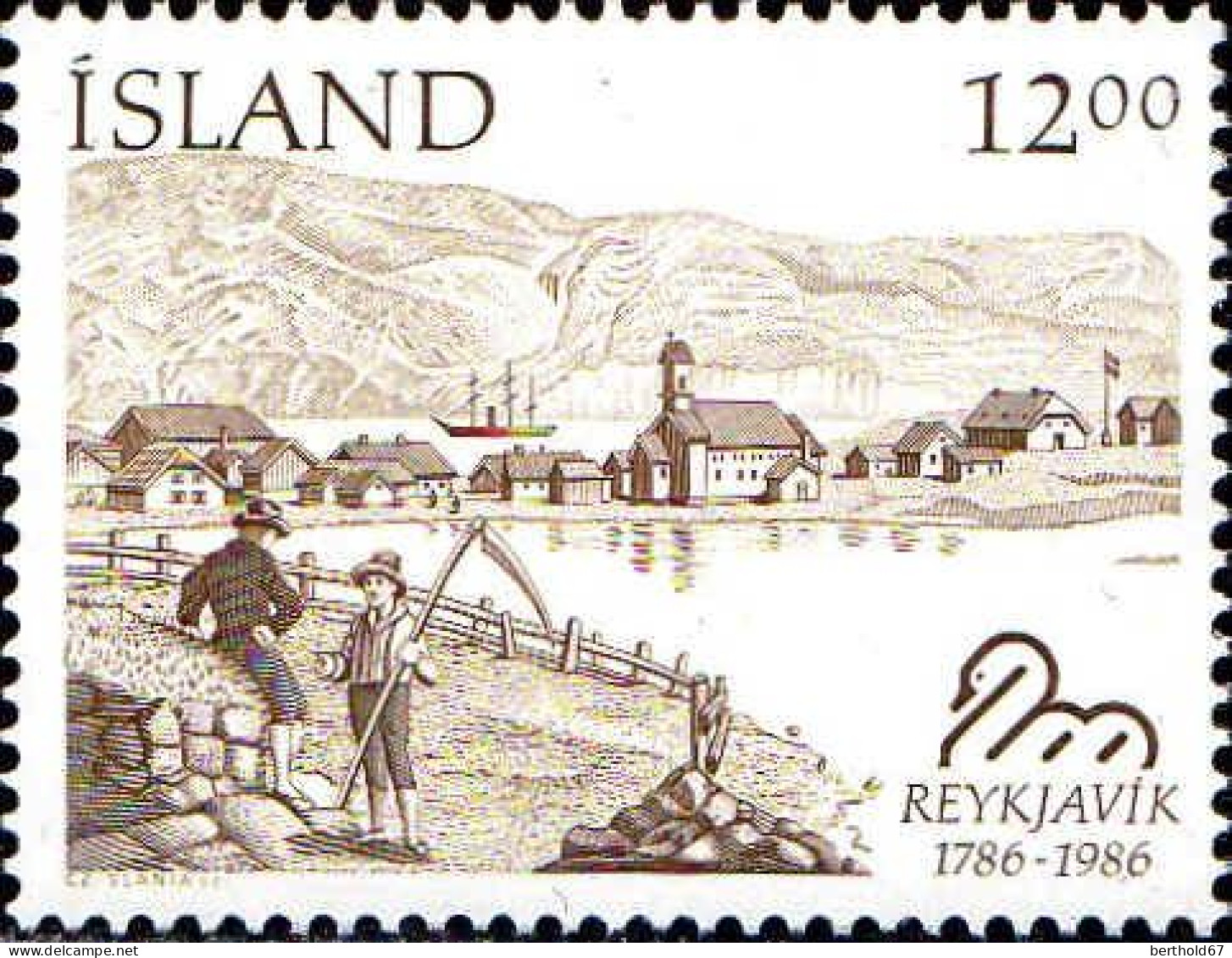 Islande Poste N** Yv:607/610 Bicentenaire De Reykjavik - Neufs