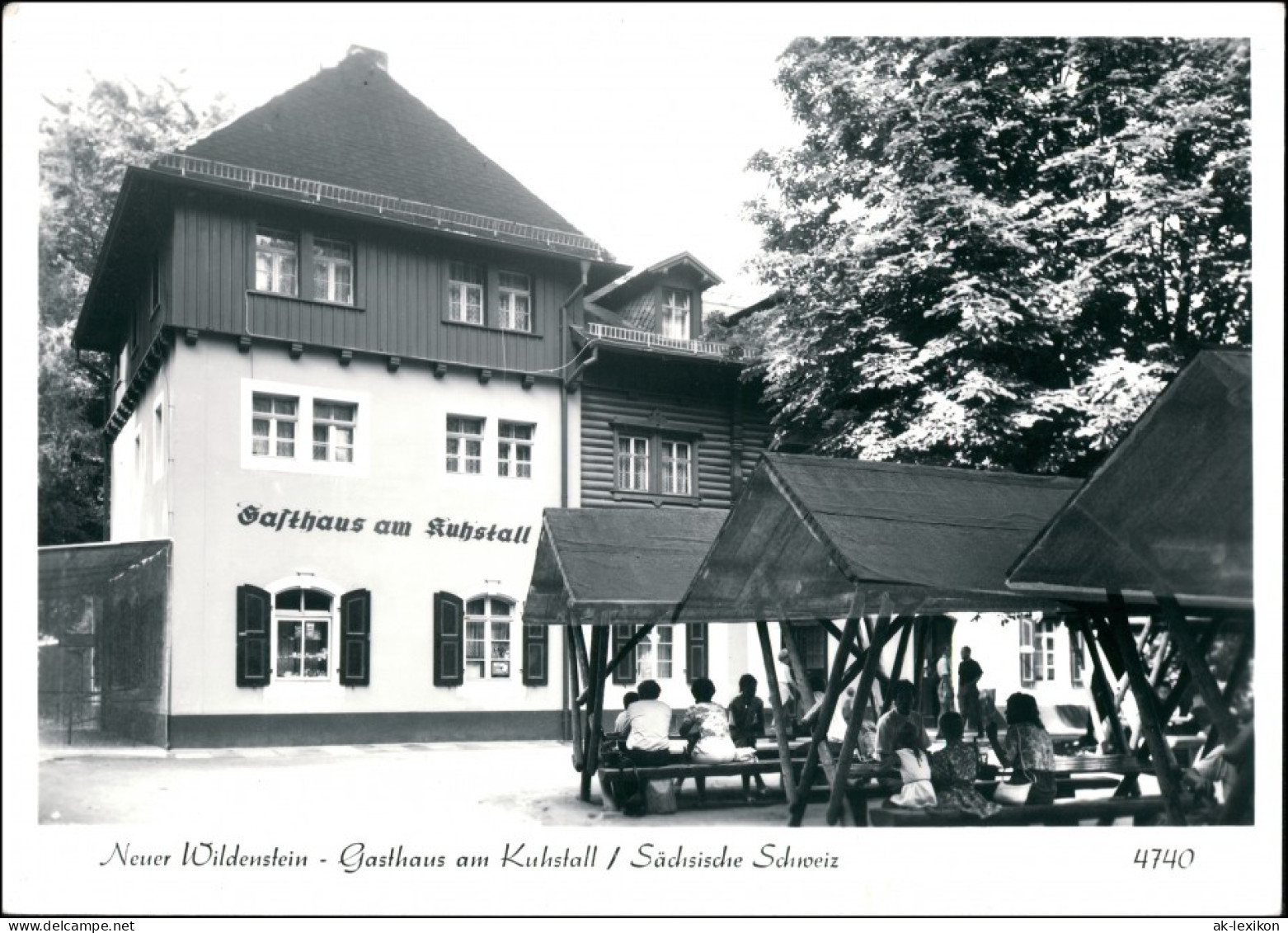 Ansichtskarte Kirnitzschtal-Sebnitz Gasthaus Kuhstall Neuer Wildenstein 1984 - Kirnitzschtal