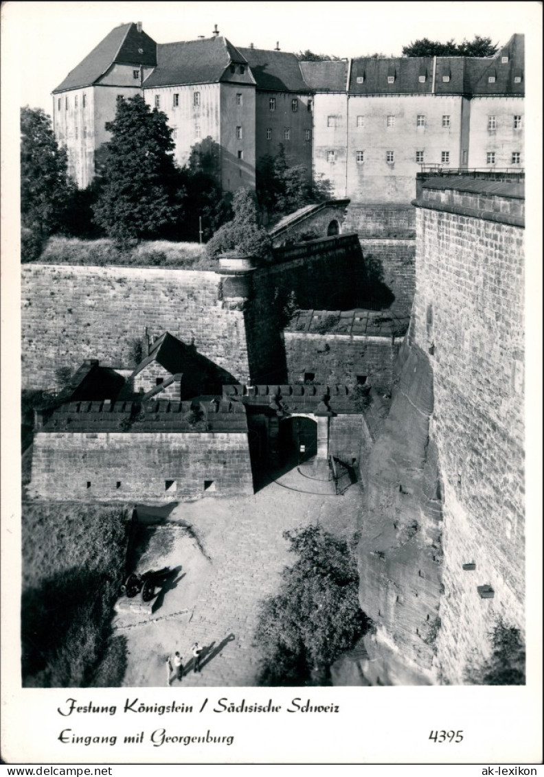 Ansichtskarte Königstein (Sächsische Schweiz) Festung - Georgenburg 1972 - Koenigstein (Saechs. Schw.)