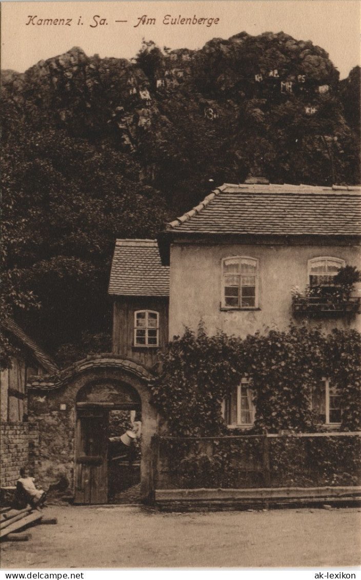 Ansichtskarte Kamenz Kamjenc Am Eulenberge 1914 # - Kamenz