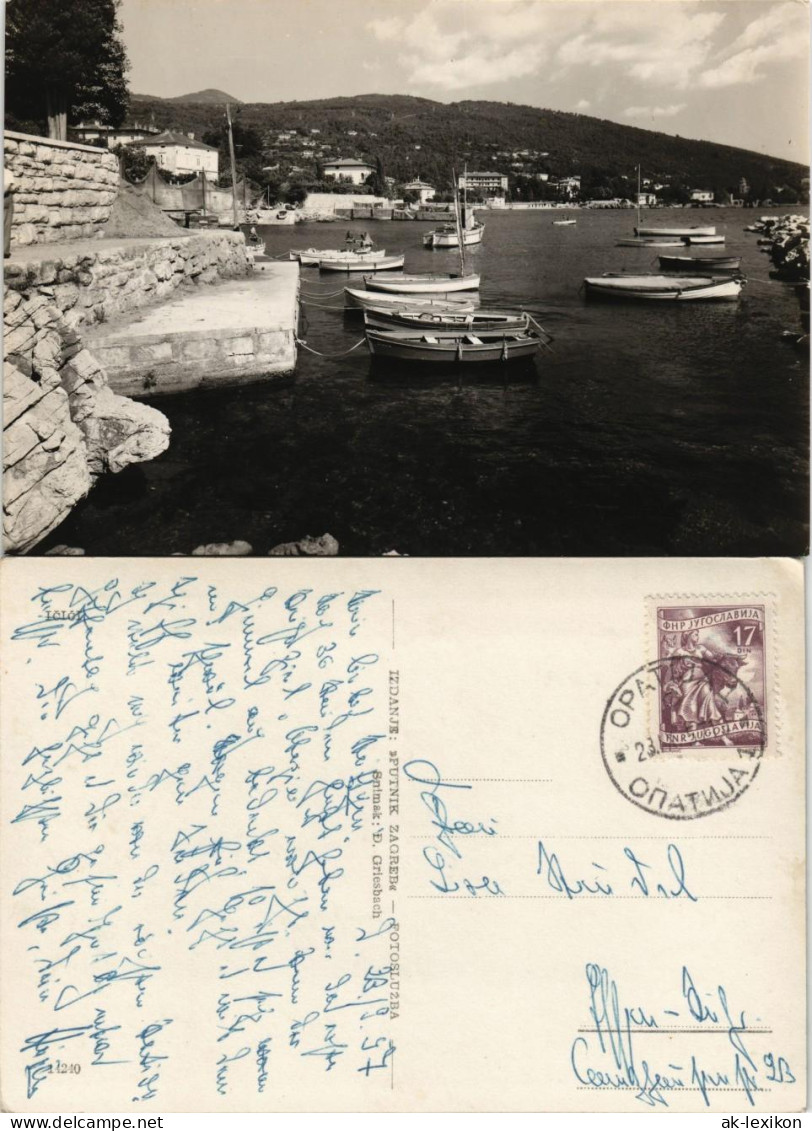 Sankt Jakobi Opatija (Abbazia) Umland-Ansichten Partie Mit Meer Bei Icici 1967 - Croazia