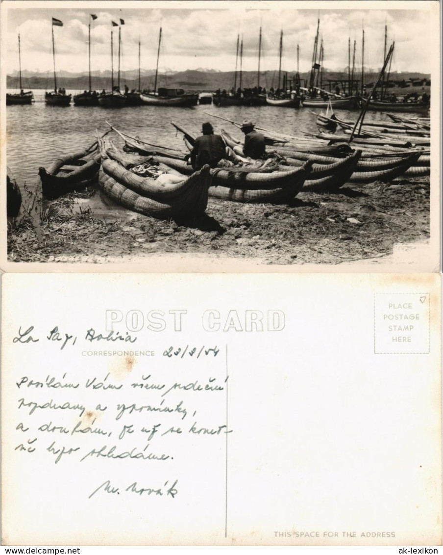 Copacabana (Bolivien) Berufe Arbeit: Fischer Angler Bolivien Bolivia  1954 - Bolivie