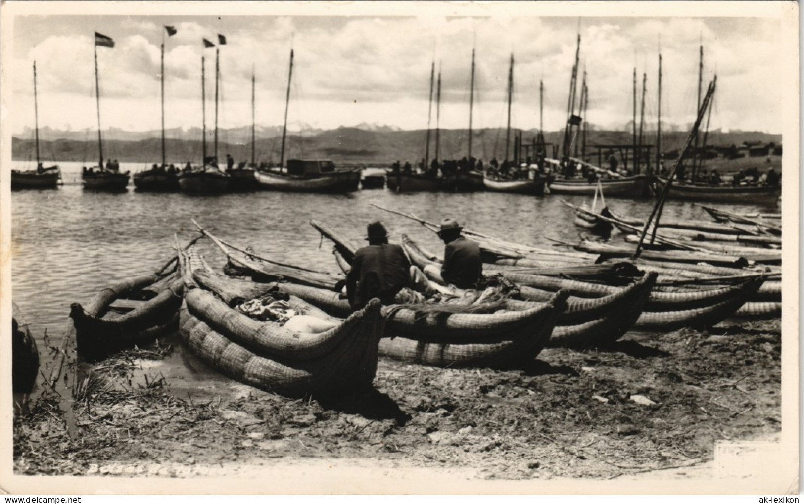 Copacabana (Bolivien) Berufe Arbeit: Fischer Angler Bolivien Bolivia  1954 - Bolivie