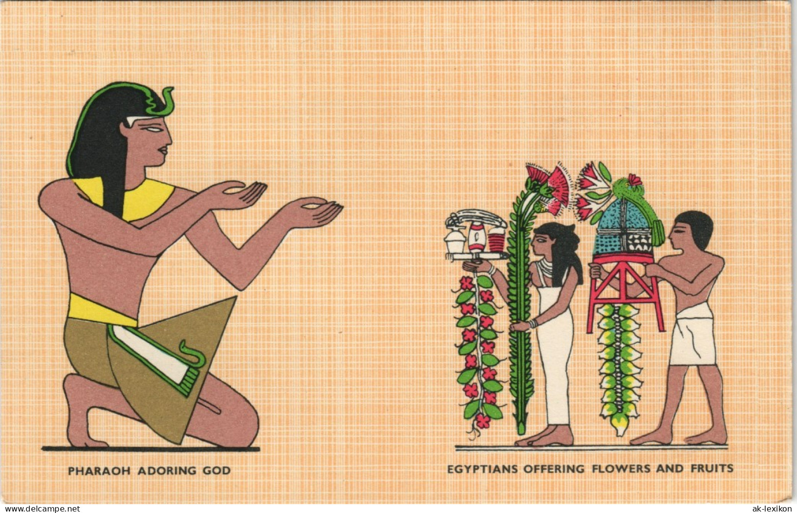 Postcard Ägypten (allgemein) Künstlerkarte Pharao Egypt 1972 - Altri & Non Classificati