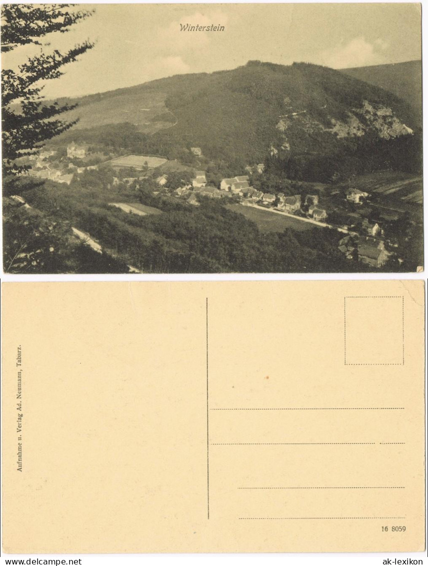 Ansichtskarte Winterstein-Waltershausen Blick über Die Stadt 1922 - Waltershausen