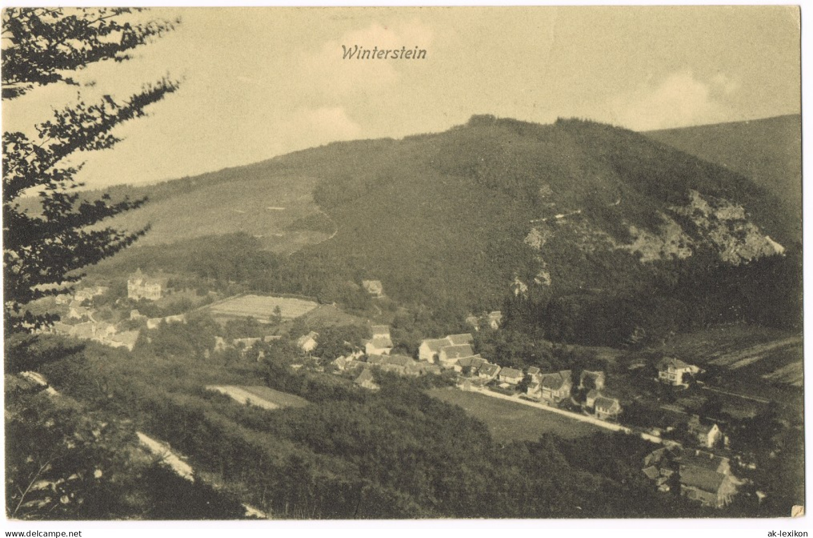 Ansichtskarte Winterstein-Waltershausen Blick über Die Stadt 1922 - Waltershausen
