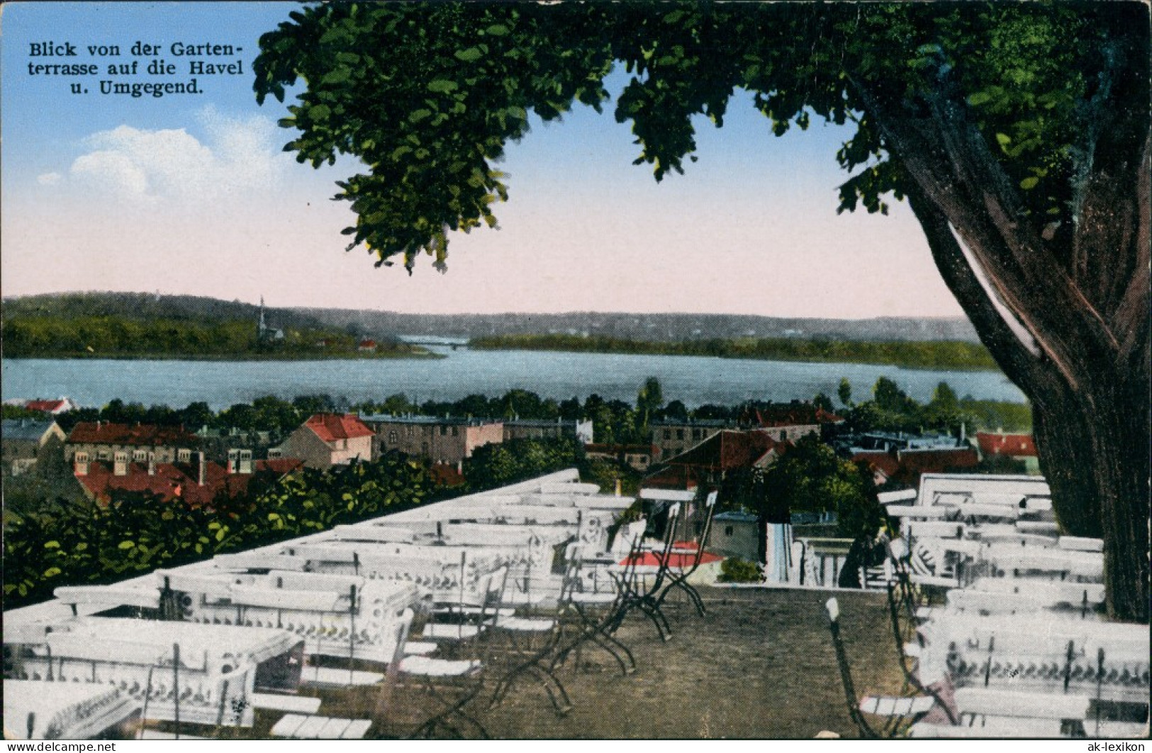 Ansichtskarte Werder (Havel) Blick Von Der Gartenterrasse 1913 - Werder