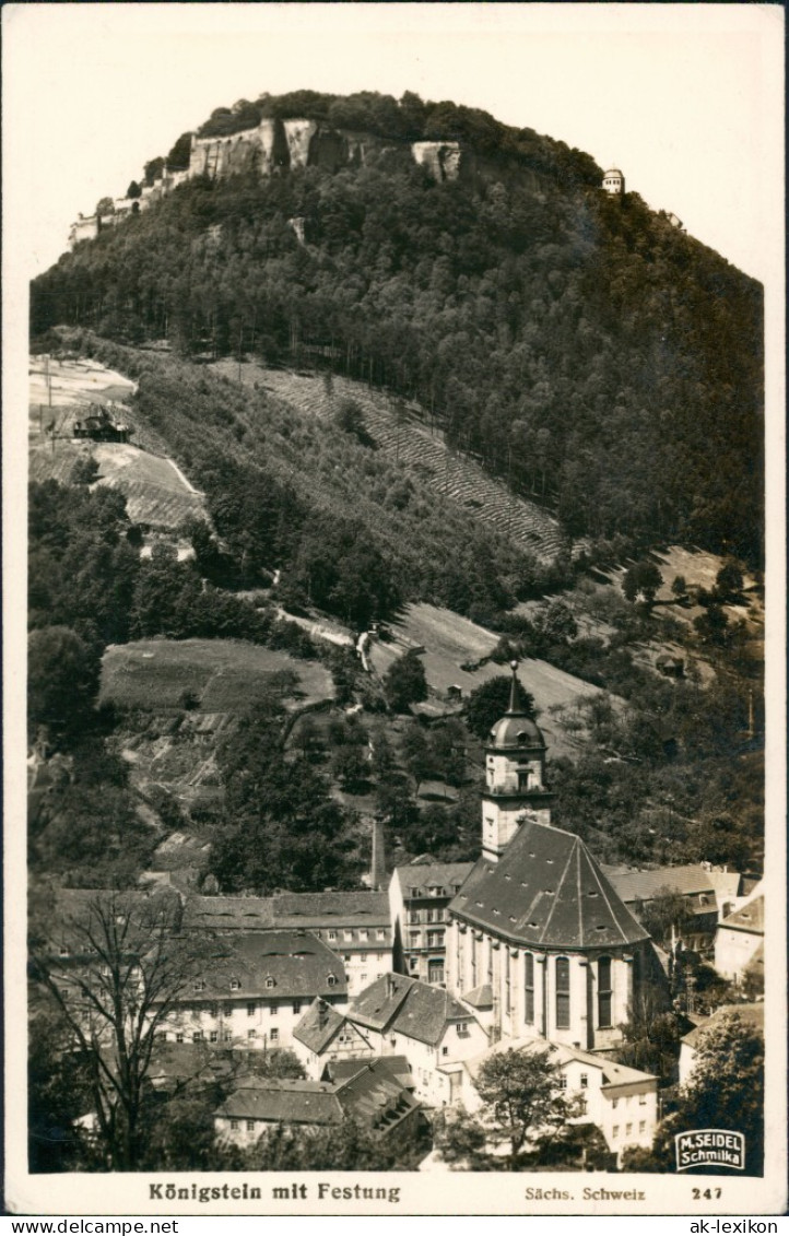 Königstein (Sächsische Schweiz) Partie In Der Stadt M. Seidel Schmilka 1934 - Koenigstein (Saechs. Schw.)