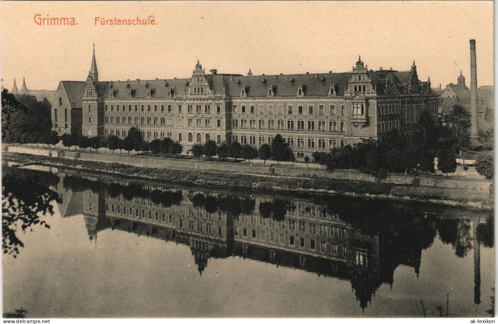 Ansichtskarte Grimma Fürsten- Und Landesschule St. Augustin 1913 - Grimma