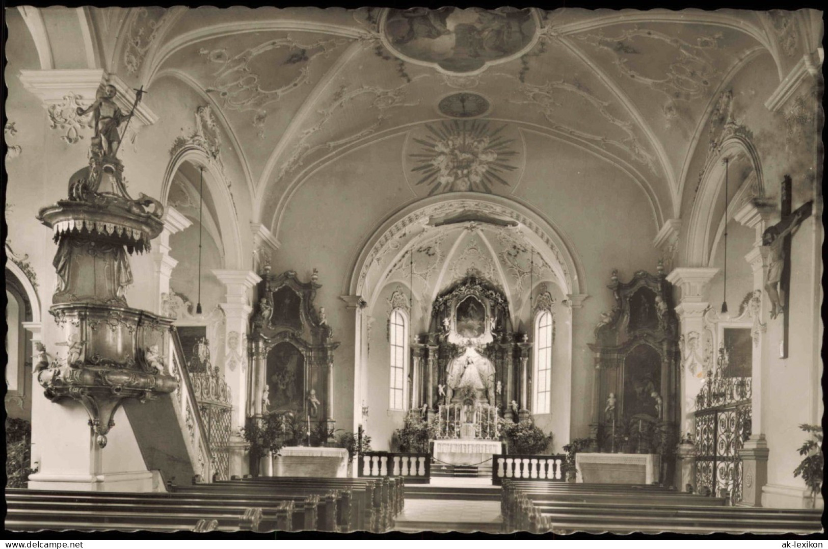 Ansichtskarte Todtmoos Inneres Der Wallfahrtskirche 1960/1953 - Todtmoos