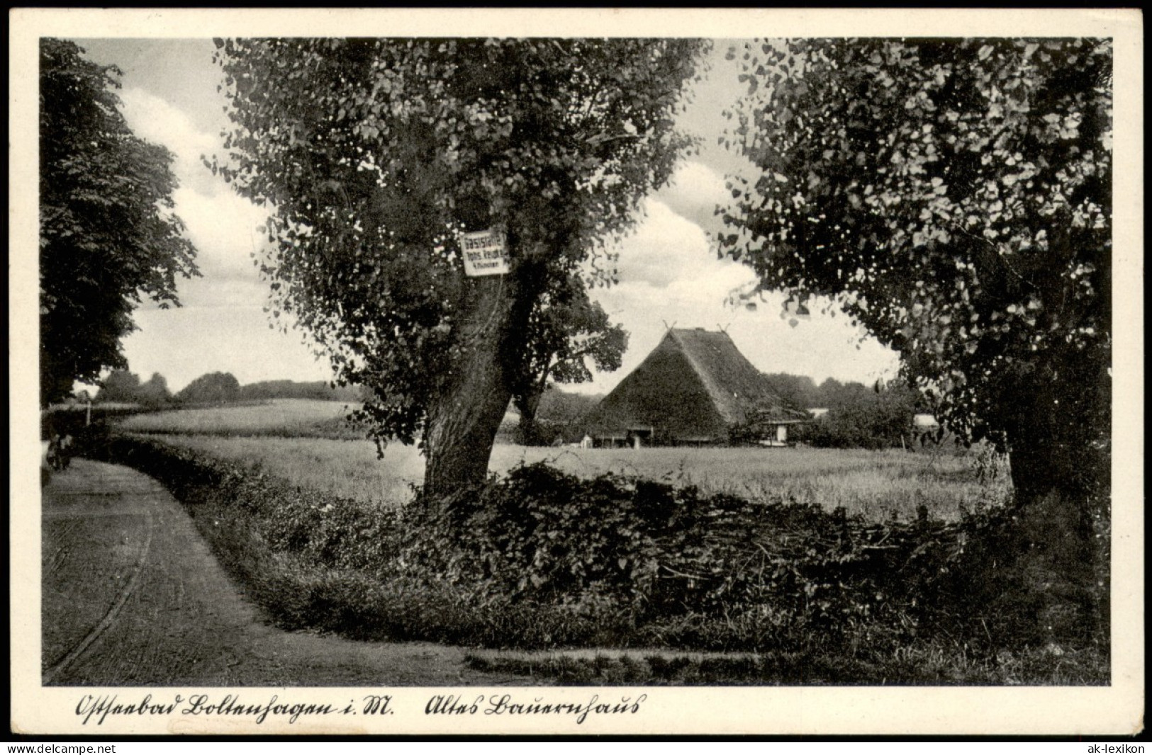 Ansichtskarte Boltenhagen Altes Bauernhaus 1932 - Boltenhagen