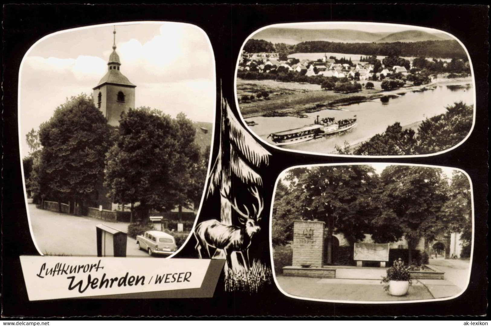 Wehrden Weser-Beverungen Mehrbild-AK Mit 3 Foto-Ansichten Ortsansichten 1966 - Beverungen