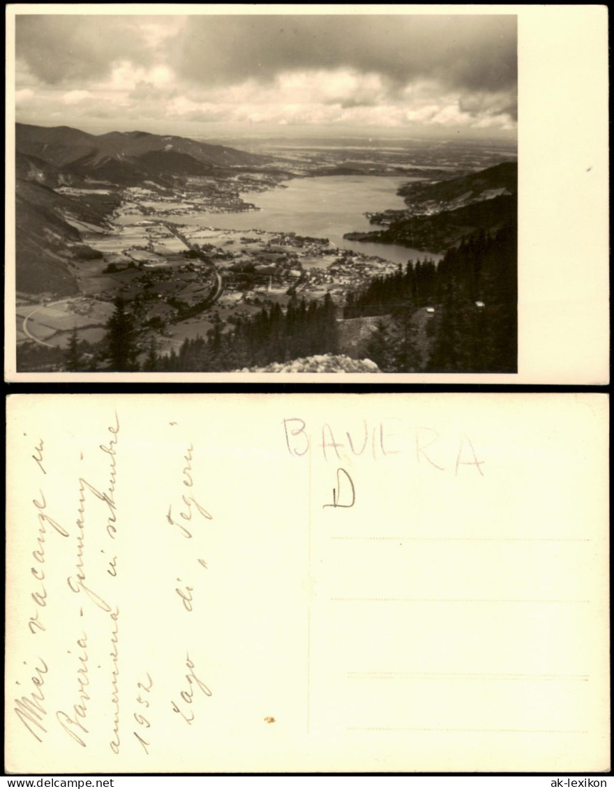 Ansichtskarte Bad Wiessee Blick Auf Den Tegernsee 1929 Privatfoto - Bad Wiessee