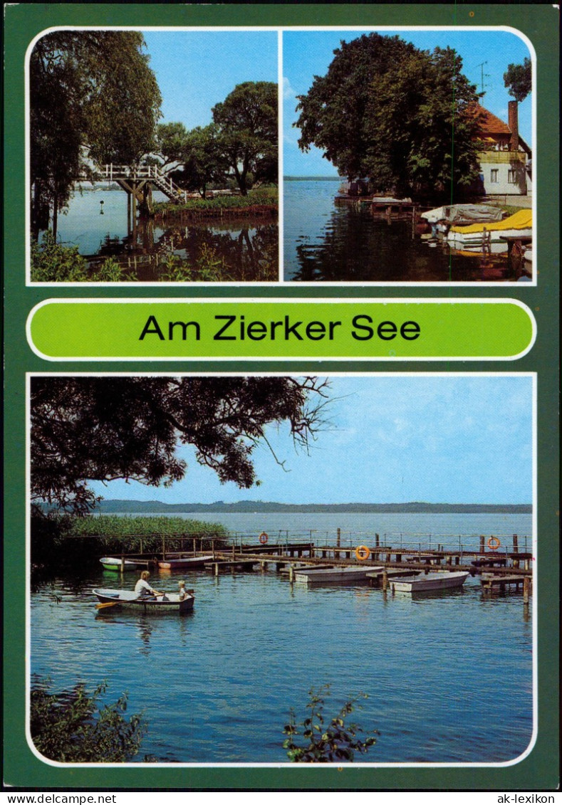 Neustrelitz Weiße Brücke, Kulturhaus Der Eisenbahner, Bootsverleih 1987/1988 - Neustrelitz