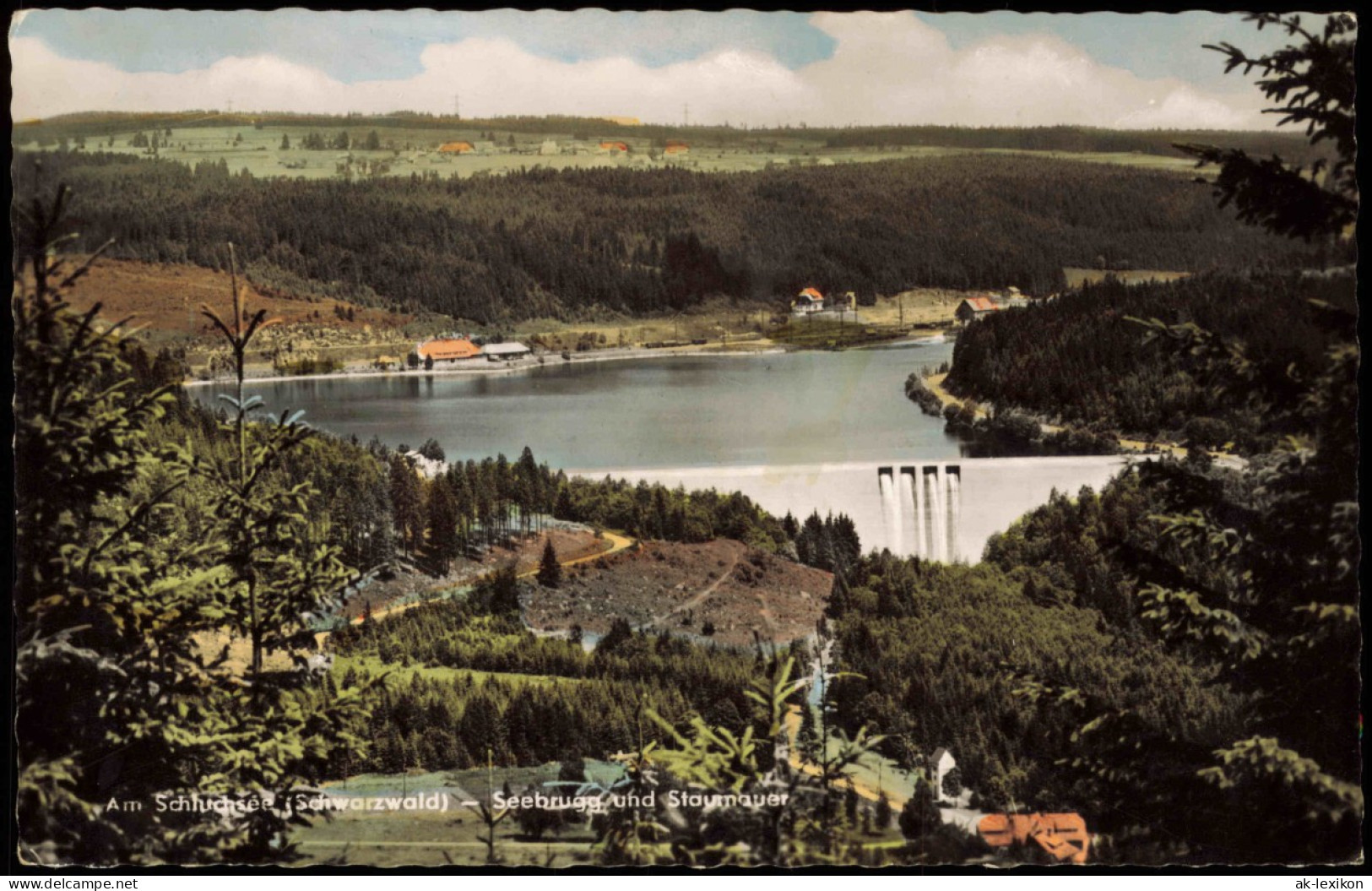 Ansichtskarte Schluchsee Schluchsee Seebrugg Und Staumauer 1961 - Schluchsee