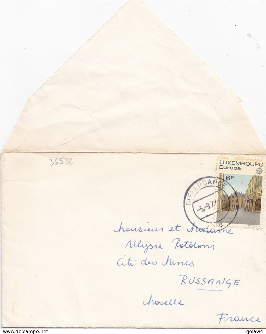 36532# EUROPA LETTRE TARIF IMPRIME Obl DIFFREDANGE 1977 Pour RUSSANGE MOSELLE - Cartas & Documentos