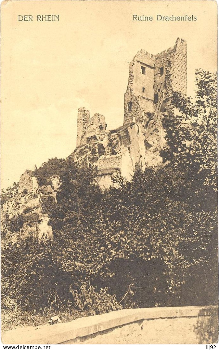 CPA Der RHEIN - Ruine DRACHENFELS - Drachenfels