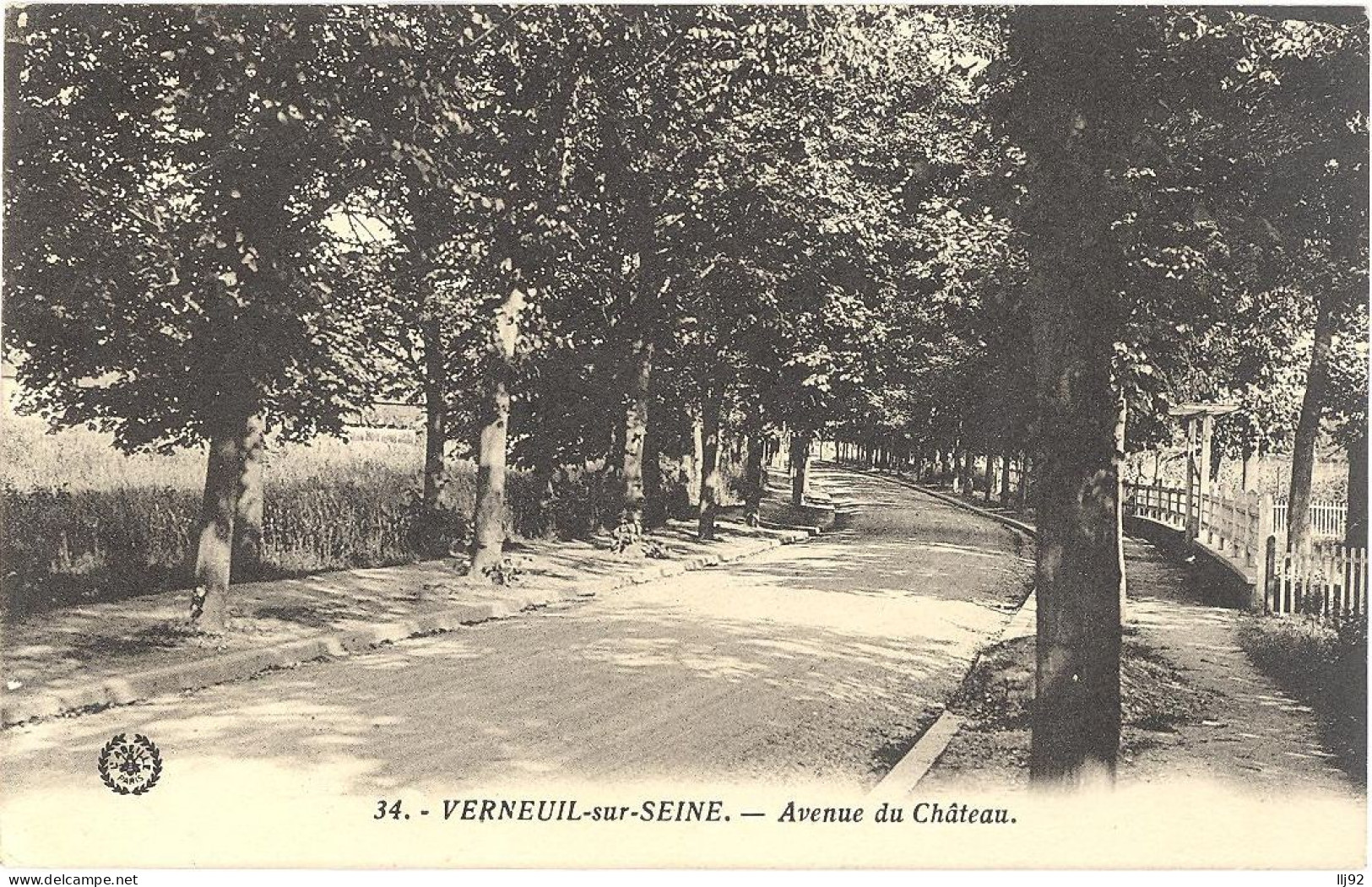 CPA - 86 - 34. VERNEUIL SUR SEINE - Avenue Du Château - Verneuil Sur Seine