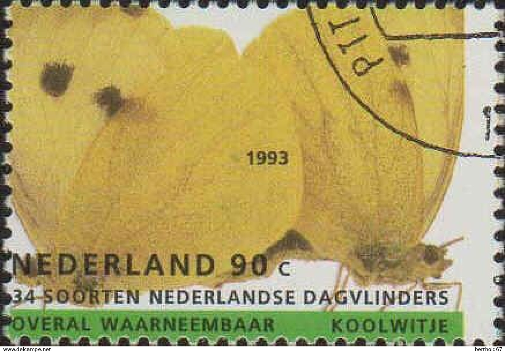 Pays-Bas Poste Obl Yv:1434/1436 Nature Papillons (TB Cachet Rond) - Gebraucht