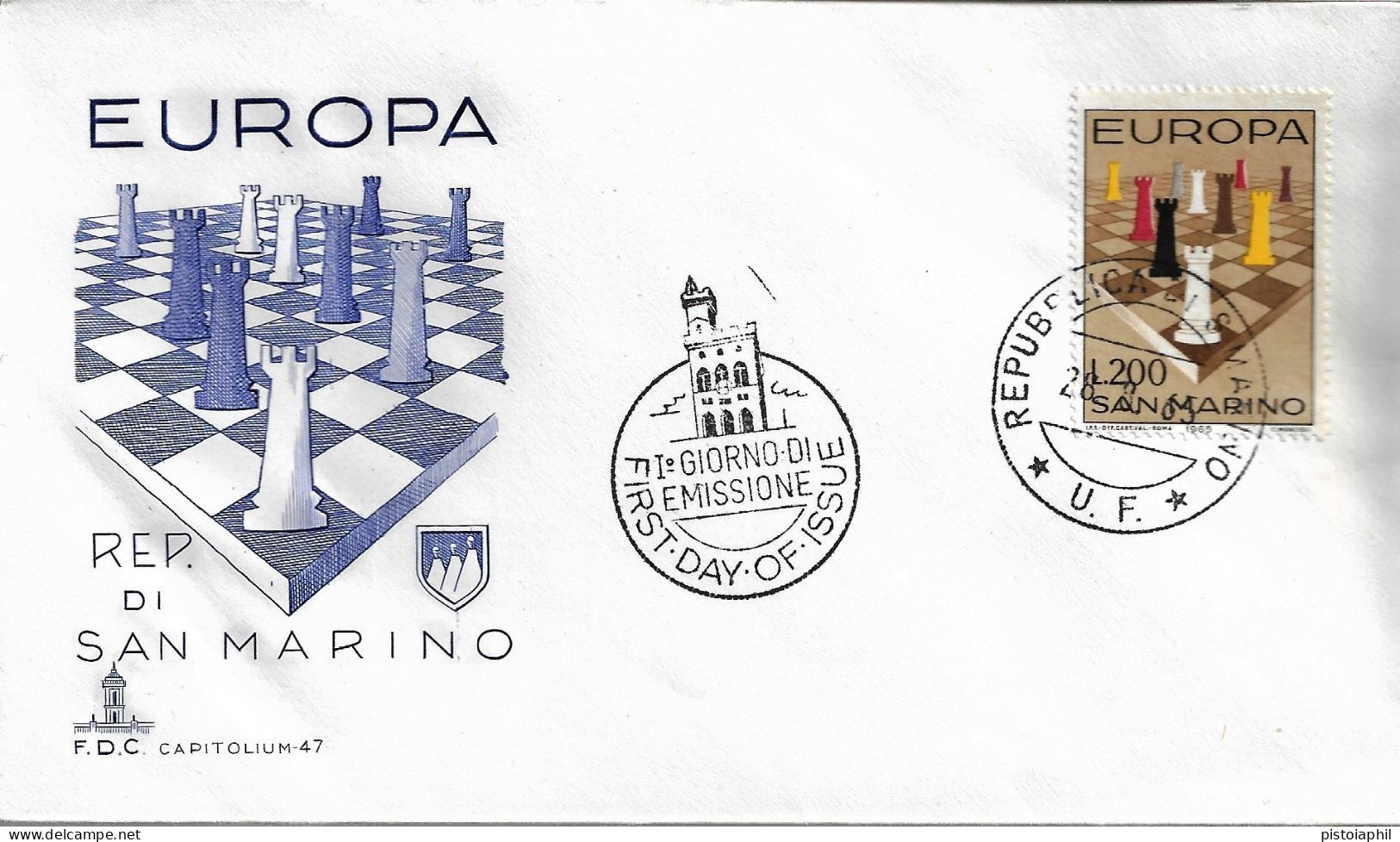 Fdc Capitolium 1965: EUROPA CEPT,no Viaggiata - FDC