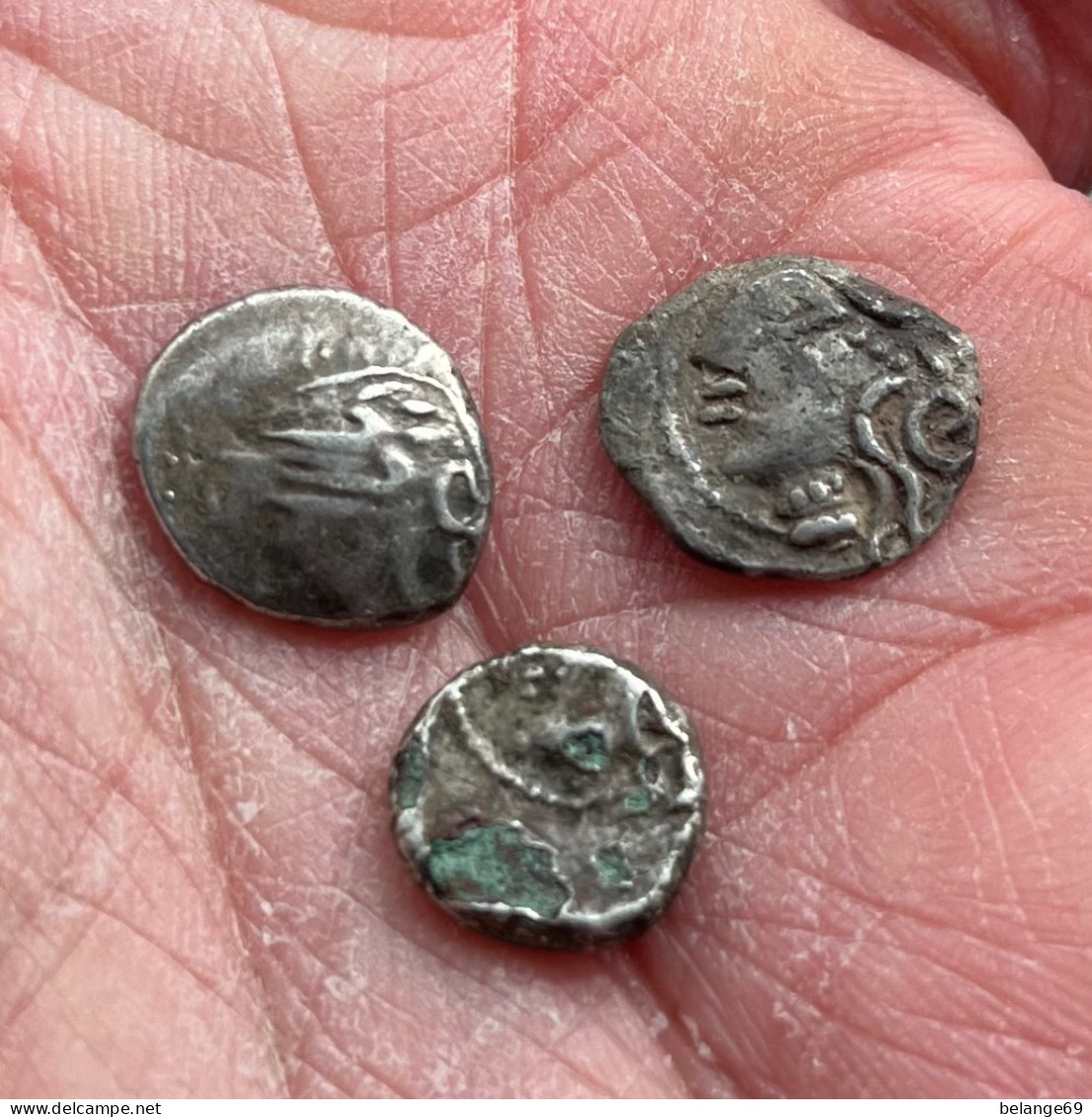 Lot De 3 Deniers Argent Gaulois - Lingons (Langres) - KALETEDOY A La Rouelle - Keltische Münzen