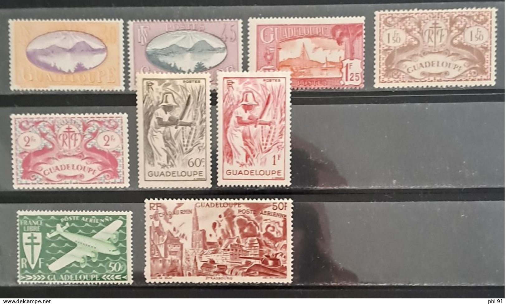 GUADELOUPE   Lot De Timbres Oblitérés Et Neufs - Autres & Non Classés