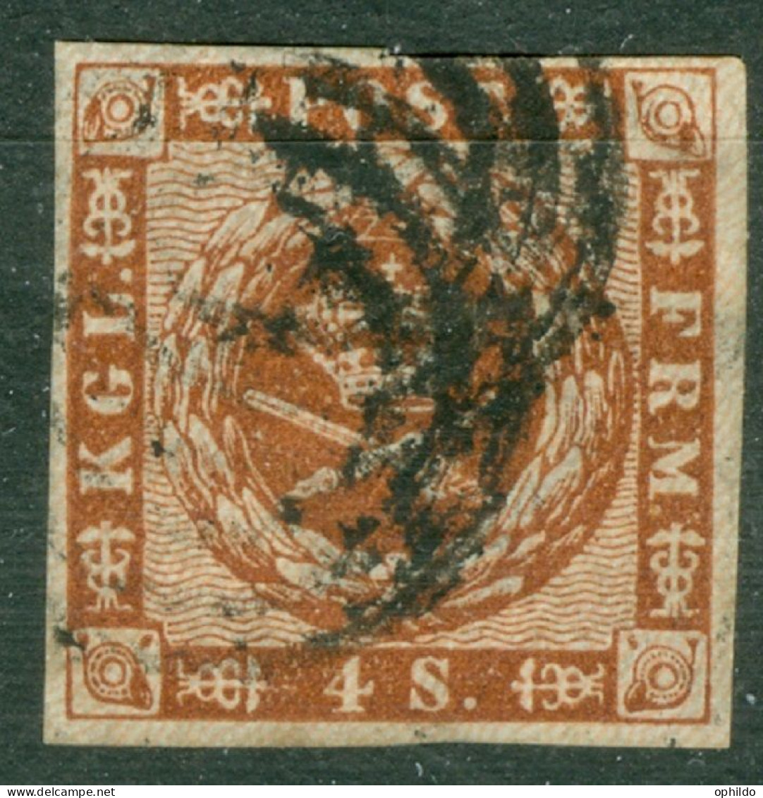 Danemark  Yvert 8  Ob TB  - Used Stamps