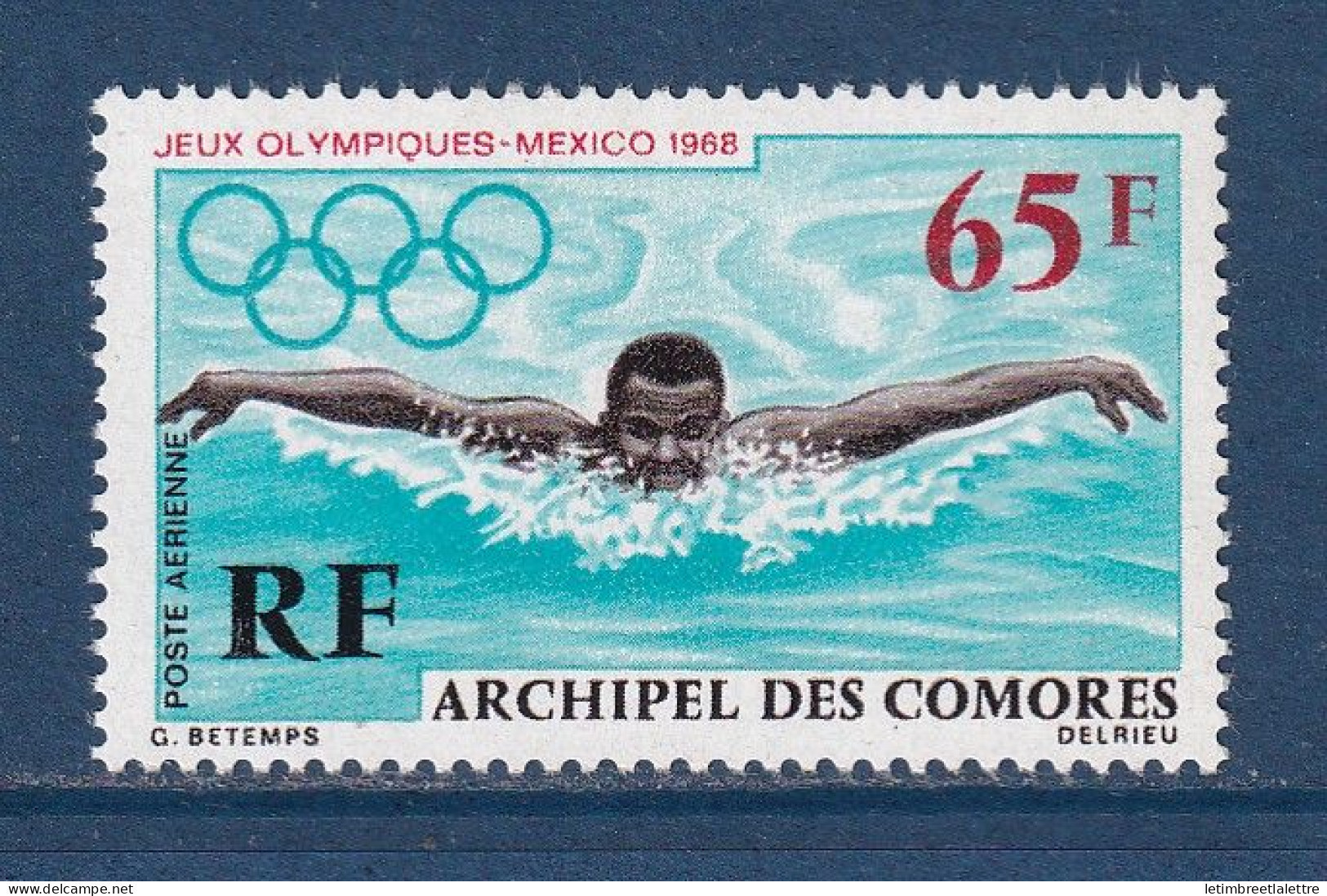 Comores - YT PA N° 25 ** - Neuf Sans Charnière - Poste Aérienne - 1969 - Aéreo