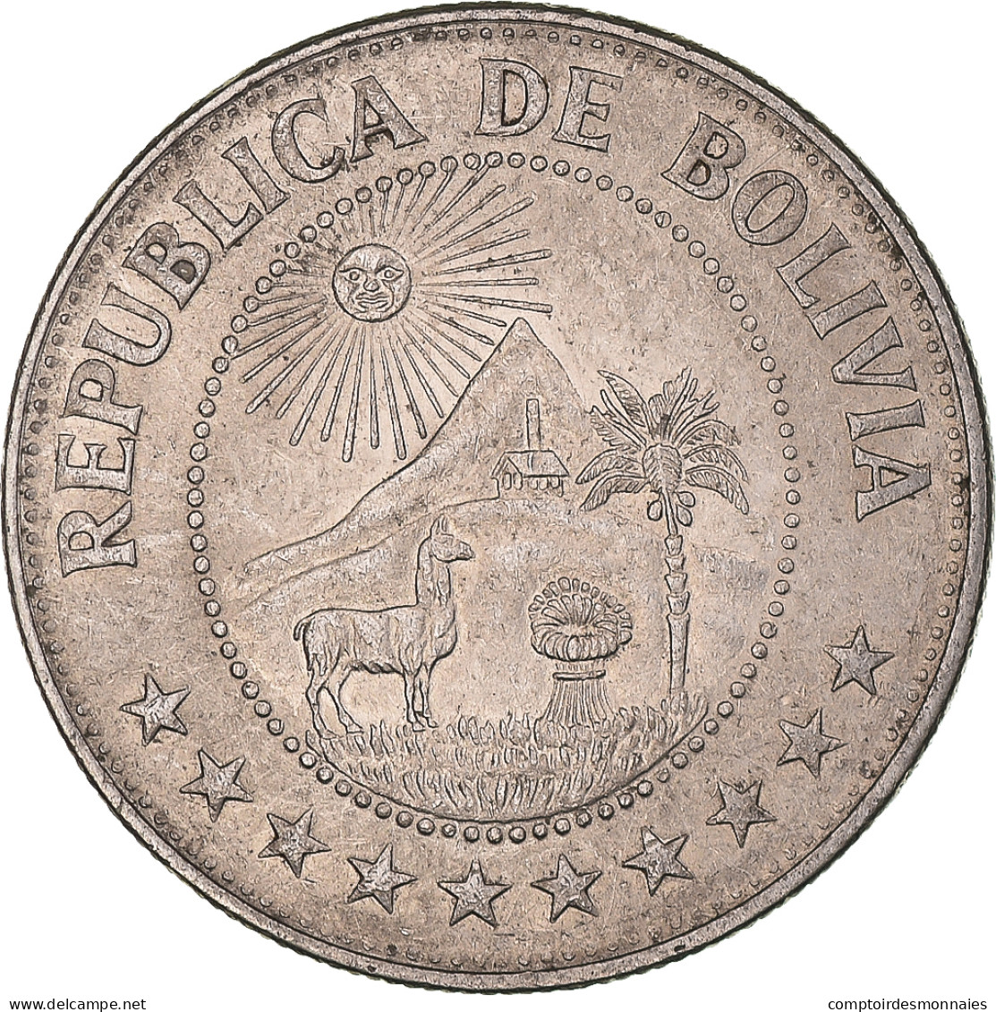 Monnaie, Bolivie, Peso Boliviano, 1972 - Bolivie