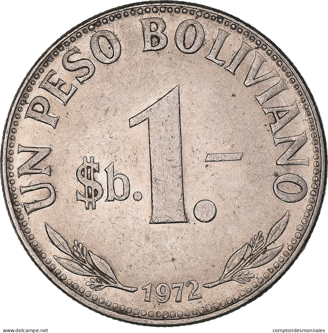 Monnaie, Bolivie, Peso Boliviano, 1972 - Bolivie